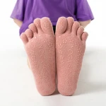 Yoga socks silicone non-slip five finger socks professional women trampoline exercise fitness Pilates beginner yoga socks women
