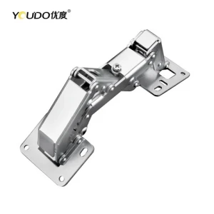 YOUDO New Arrival 180 Degree Large Angle Bridge Hinge Adjustable Concealed Soft Close Cabinet Hinge