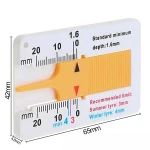 0-20mm Auto Car Tyre Tread Depth Depthometer Gauge Caliper Motorcycle Trailer Tire Wheel Measure Tool Inspection Tools