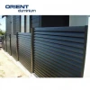 Europe style privacy fence panel Low Cost Black Aluminum Slat Fence for House