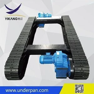Custom 7 ton tunnel rescue vehicle crawler undercarriage chassis with steel track from China YIKANG