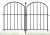 Import Wholesale Decorative Metal Garden Fence Powder Coated Wrought Iron Yard Border Fence, OEM Custom Outdoor from China