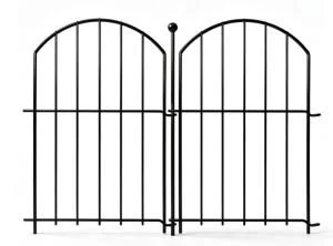 Wholesale Decorative Metal Garden Fence Powder Coated Wrought Iron Yard Border Fence, OEM Custom Outdoor