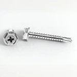 THV Fasteners Vietnam Factory DIN 7504 K Carbon Steel Zinc Plated Hex Washer Head Self-Drilling Screw