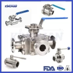 SS316L Sanitary Tri-Clamp Ball Valve 3A Standard For Dairy Brewery Pharmaceutical