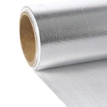 0.15mm thickness heat resistant boiler insulation material aluminum fiberglass fabric