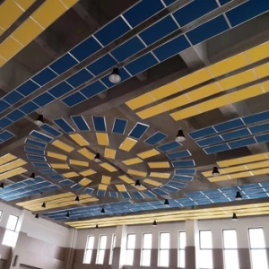 High Quality Noisy Reduction Ceiling Board Hanging Acoustic Panel Sound Absorber For Terminal