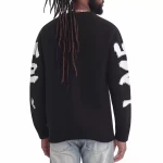 Custom LOGO OEM & ODM men sweater pullover Jacquard Knitted top winter crew neck casual jumper men knitwear custom knit