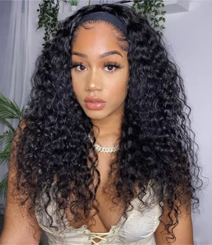 Brazilian water wave head with wig