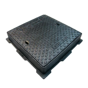 Supply DN400 EN124 Square Round Double Sealed Ductile Cast Iron Manhole Cover