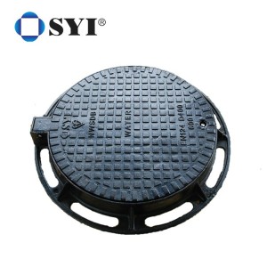 China Manufacturer Heavy Duty Square Round Ductile Iron Manhole Cover For Sale