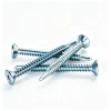 Phillips Countersunk Head Self‑Drilling Screw, Blue White Zinc Plated, Carbon Steel, Full Sizes, Custom Self Drilling S