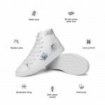 Men’s high top canvas shoes
