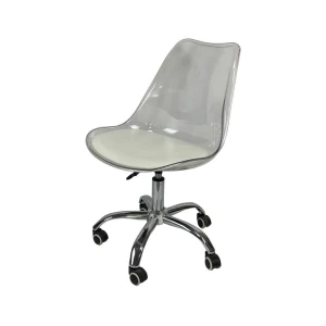Swivel Chair Height Adjustable Plastic Home Office Chair with Wheels DC- P03PF