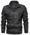 Import Mens Fashion Faux Leather Bomber Jacket with Hood from United Kingdom