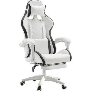 E-Sports Gaming Chair Ultrafine Leather High Back Ergonomic Armrest Lumbar Support High Elastic Foam Gamer Chair