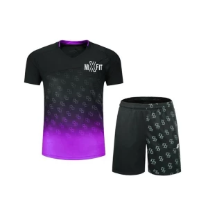 Superb Quality Table Tennis Clothes Quick Dry Men Badminton Shirt And Shorts breathable Table Tennis Uniform