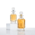 Wholesale Perfume Bottle Luxury Custom Logo 50ml 100ml Crimp Cylinder Spray Glass Empty Clear Luxury Perfume Bottle