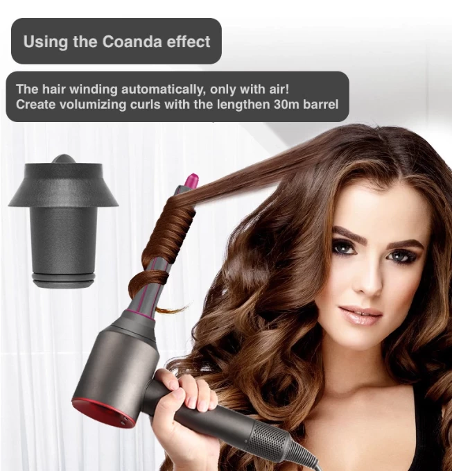 Buy Hair Dryer Curling Attachment Automatic Curling Nozzle from Hunan ...