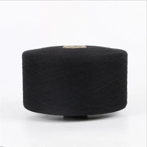 Keshu Ne8s/1 Black Gloves Yarn Regenerated Cotton Blended Polyester Open end Yarn