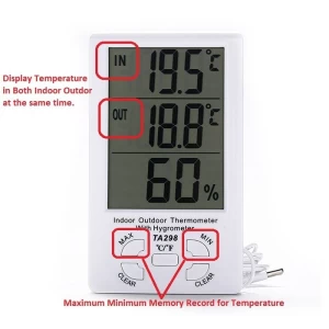 digital probe thermometer hygrometer