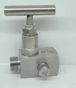 One-word handle needle valve