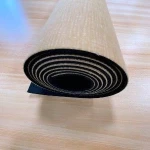Wholesale Fitness Play Mat Custom Logo Rubber Cork Yoga Mat with Color Printing