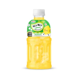 Wholesale Price 320ml PET Bottle NAWON Lemon Juice Drink With Nata De Coco OEM/ODM Beverage Manufacturer