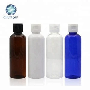 0.5oz 1oz 50ml 60ml 80ml 100ml pet plastic bottles with flip lids for hand sanitizer and shampoo