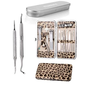 Stainless Steel Manicure Kit, 12pcs Manicure Tools