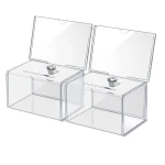 Wholesale Acrylic Donation Box Charity with Lock Clear Ballot Box Suggestion Comment Holder for Parties & Events