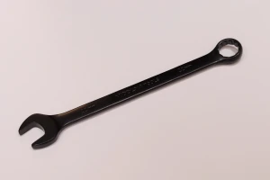 Middly Combination Wrench/Open-Ring Spanner, Black Finish 17mm Cr-V