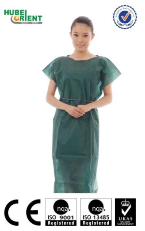 MDR CE Disposable Non-woven Patient Gown
