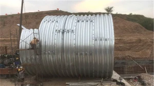 Corrugated steel pipe with galvanized coating direct factory price