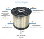 For Greenhouse High Strength 2.5mm Black PET/Polyester Plasteel Wire Poly Wire for Vinyard Supporting