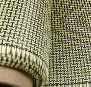 China Factory Colorful Color Kevlar Hybrid Cloth Carbon Aramid Fiber Fabric with Best Quality