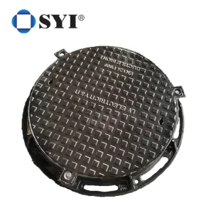 EN124 F900 Ductile Cast Iron Round Square Rectangle Foundry Manhole Cover Size