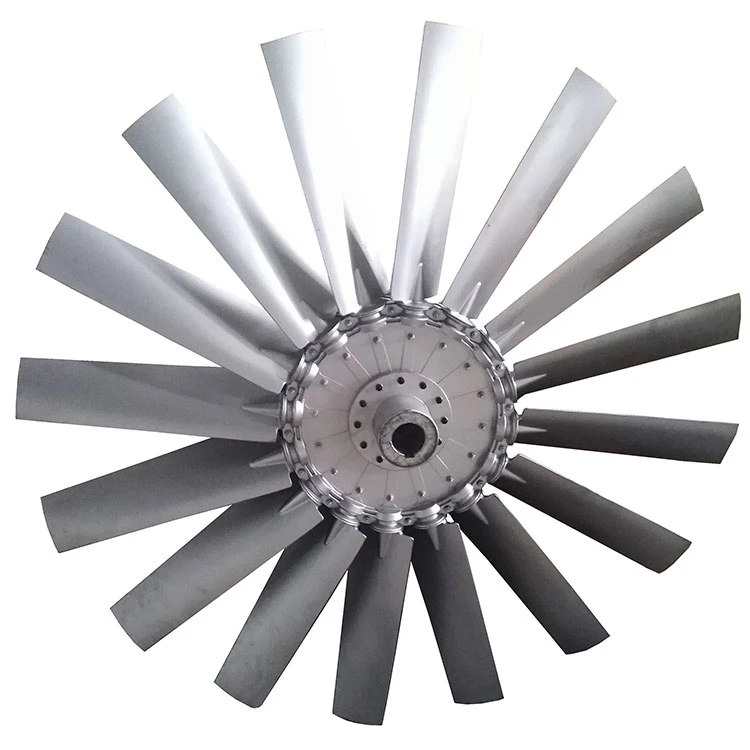 10" ~ 71" diameter casting machined axial flow fan aluminum impeller