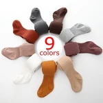 100% cotton kids pantyhose tights wholesale Hot sale products Fashion plain striped baby 0-1Y, 2-3Y, 3-4Y, 4-6Y