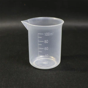 100 ml plastic lab measuring flat bottom beaker