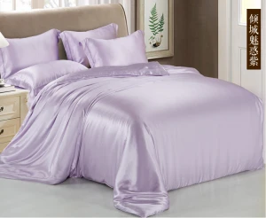 100% mulberry silk flat sheet,duvet cover luxury bedding set