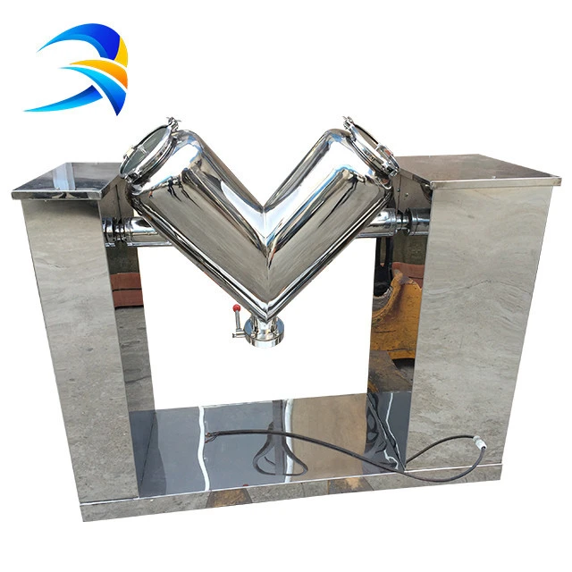 100L V type chemical mixing equipment/ powder mixing machine for pharmaceutical food cosmetics