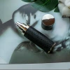 10ml Empty vintage refillable black luxury glass leather perfume bottle