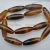 Import 10X30mm DIY Jewelry Making Material Natural Banded Coffee Agate Long Barrel DZI Loose Beads from China