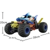 1:10 high speed remote control toy car spray engine jitter function monster truck Bigfoot remote control toy car