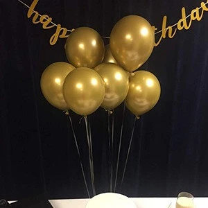 12 Gold Metallic Latex Party Balloons Baby Shower Christmas Decorations balloon