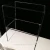 Import 1/2&quot; Clear Acrylic Shower Bench Acrylic Bathroom Vanity Stool from China