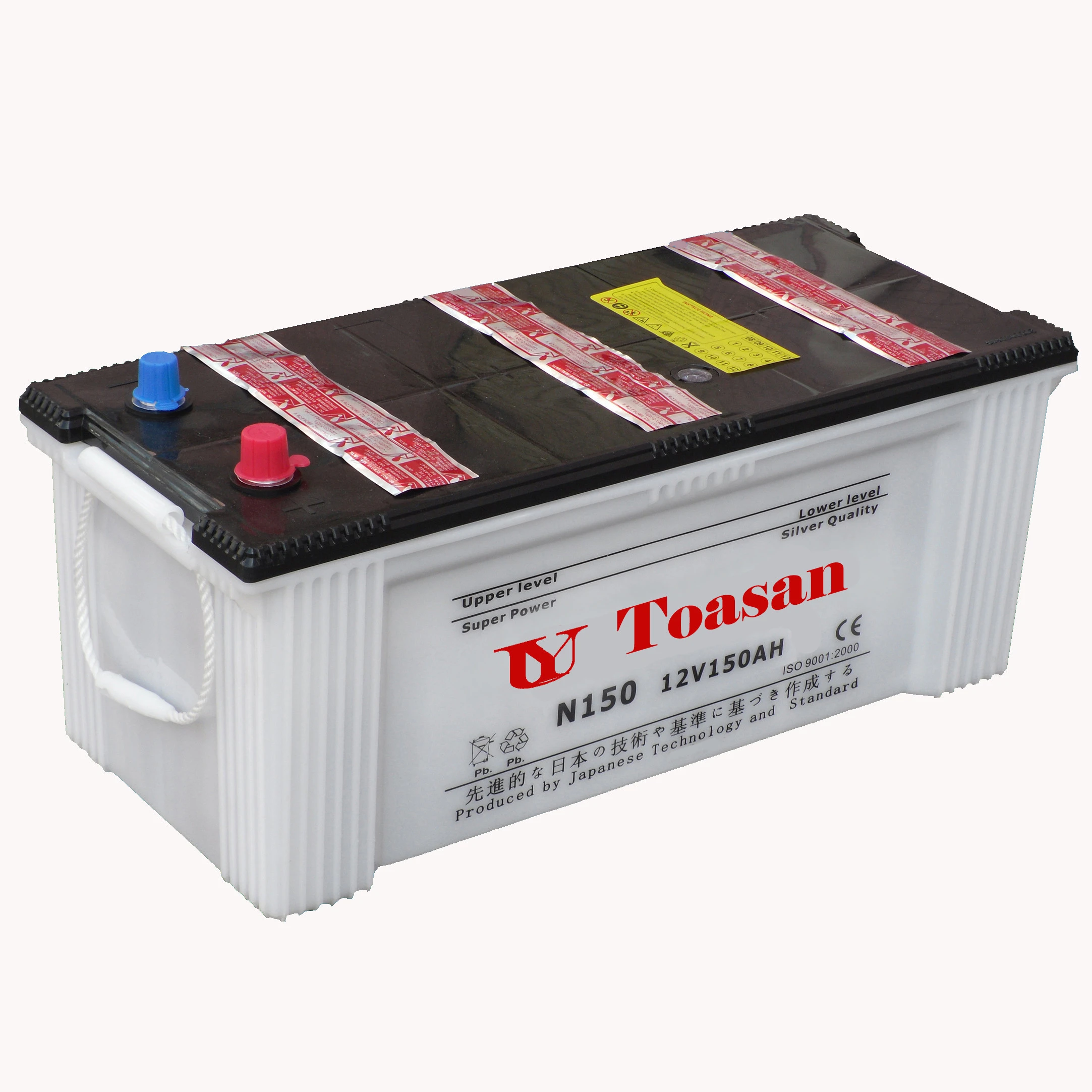 12V 150AH Toasan Brand Lead Acid Dry Car Battery N150 Truck Battery