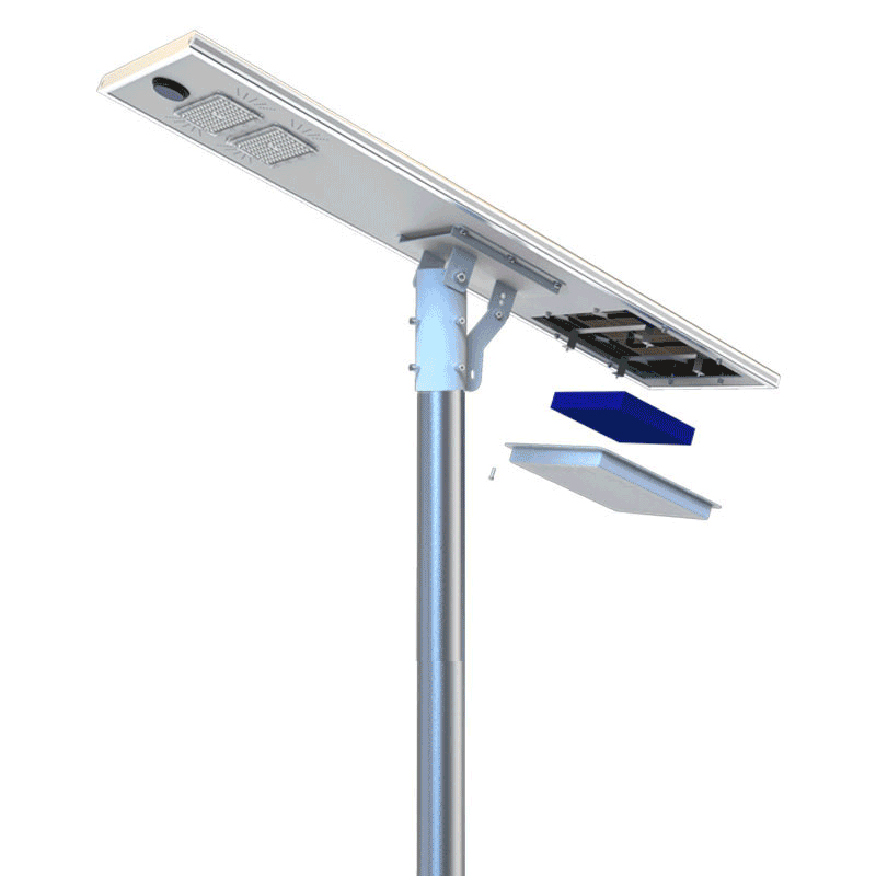 12v 24v 30w 40w 60w 80w 100w 120w 150w waterproof IP65 led manufacture lifepo4 battery all in one integrated solar street light