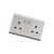 Import 13a uk wall switch double 6 pin plug and socket from China